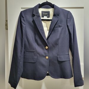 New J. Crew Navy Schoolboy Blazer with Gold Buttons